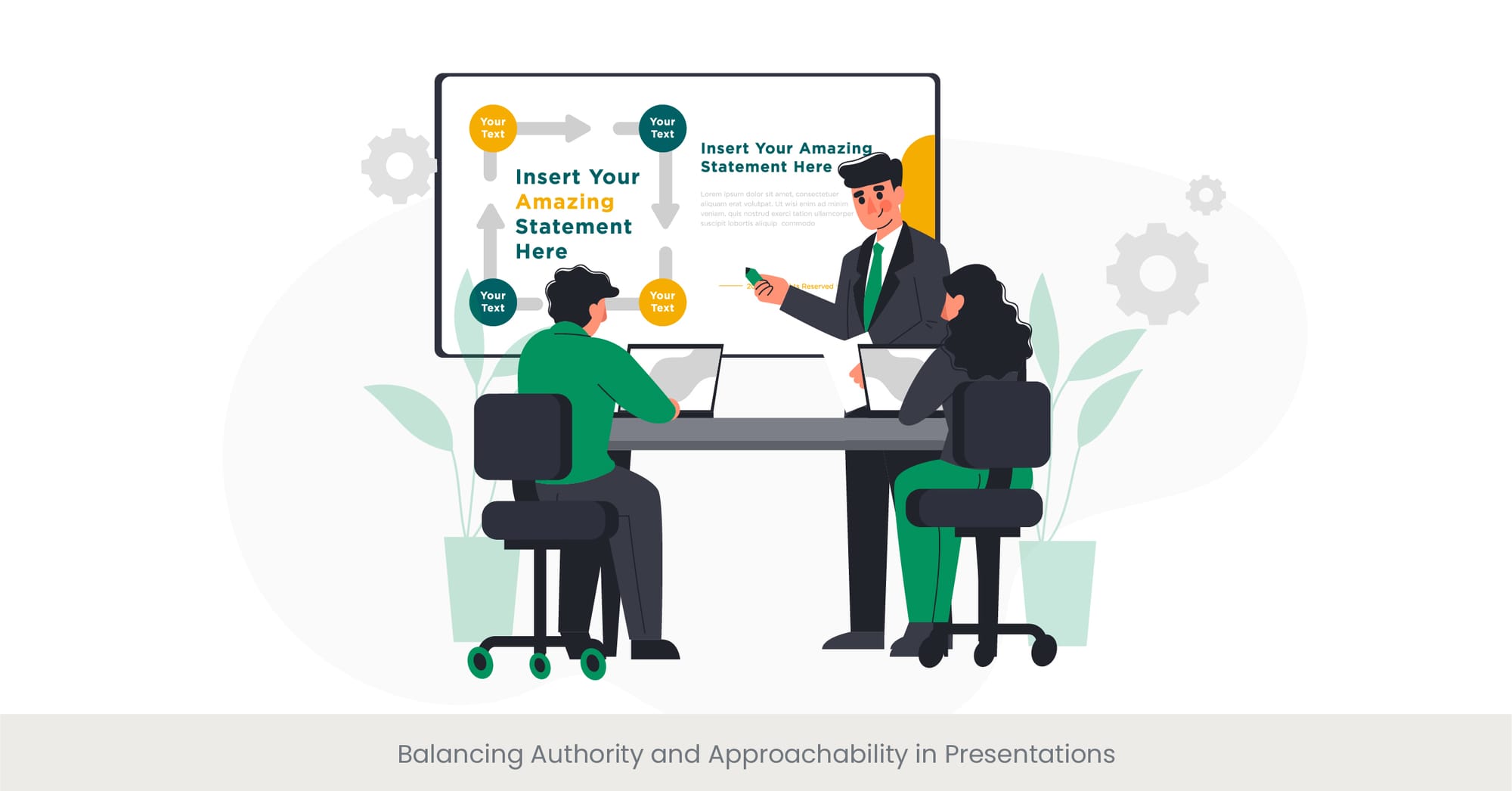 Balancing Authority and Approachability in Presentations