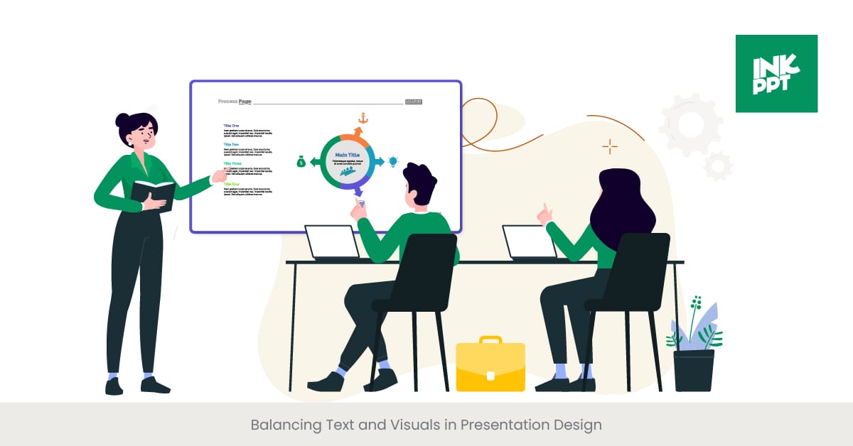 Balancing Text and Visuals in Presentation Design