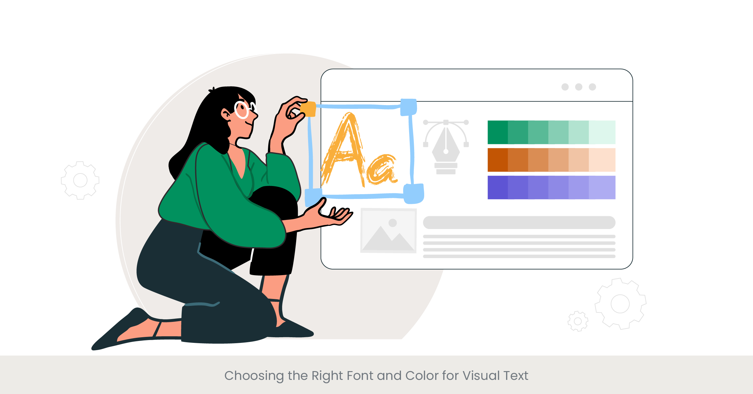 Choosing the Right Font and Color for Visual Text