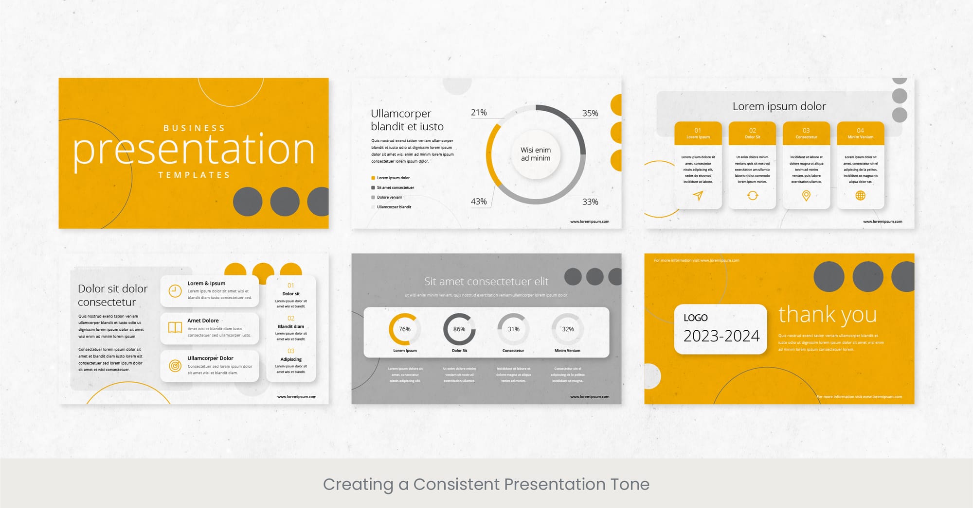 Creating a Consistent Presentation Tone