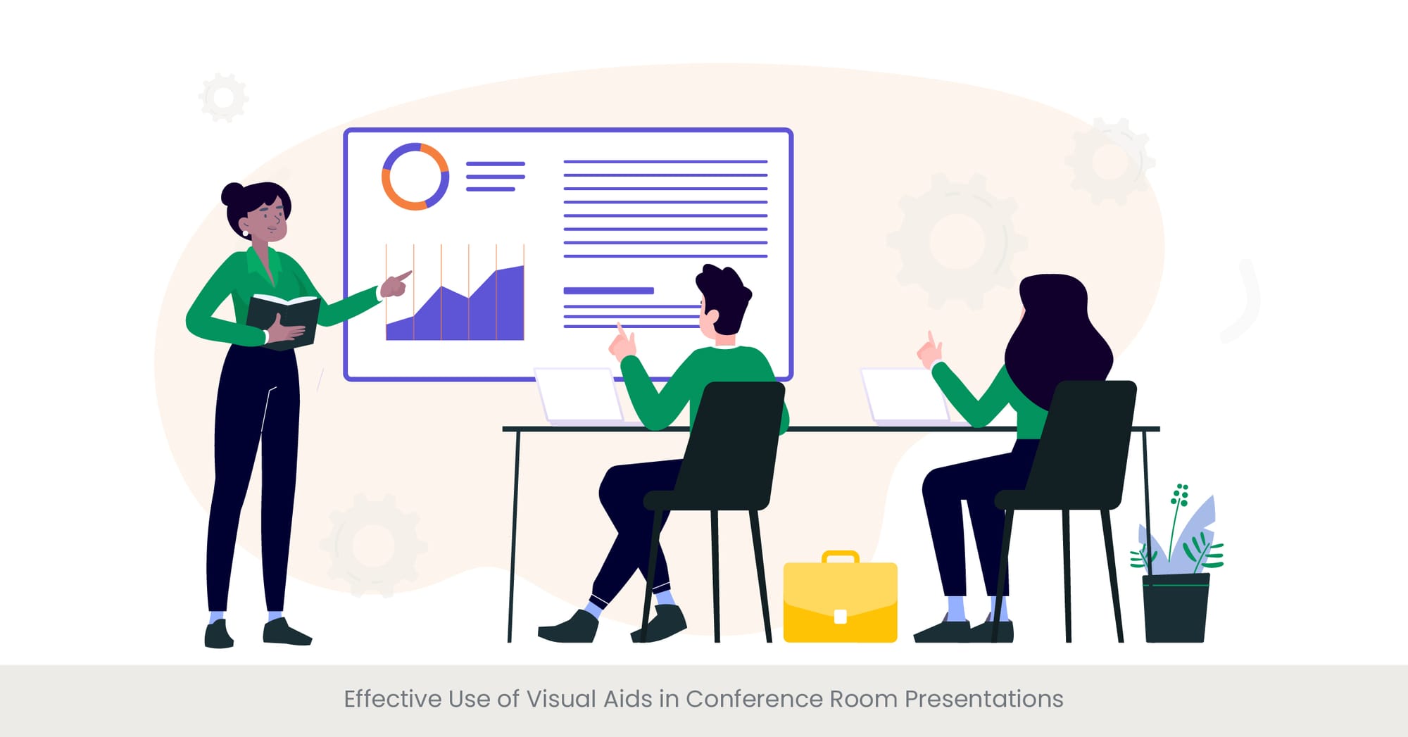 Effective Use of Visual Aids in Conference Room Presentations