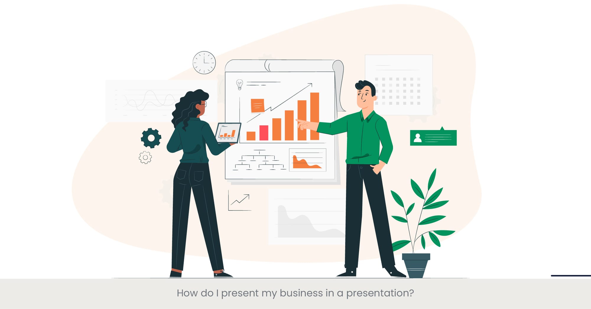 How do I present my business in a presentation?
