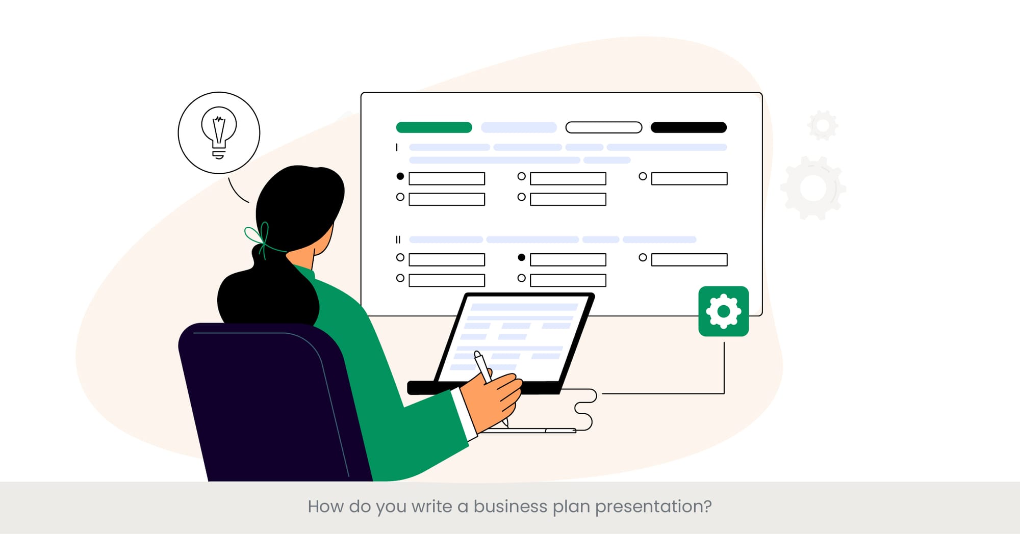 How do you write a business plan presentation