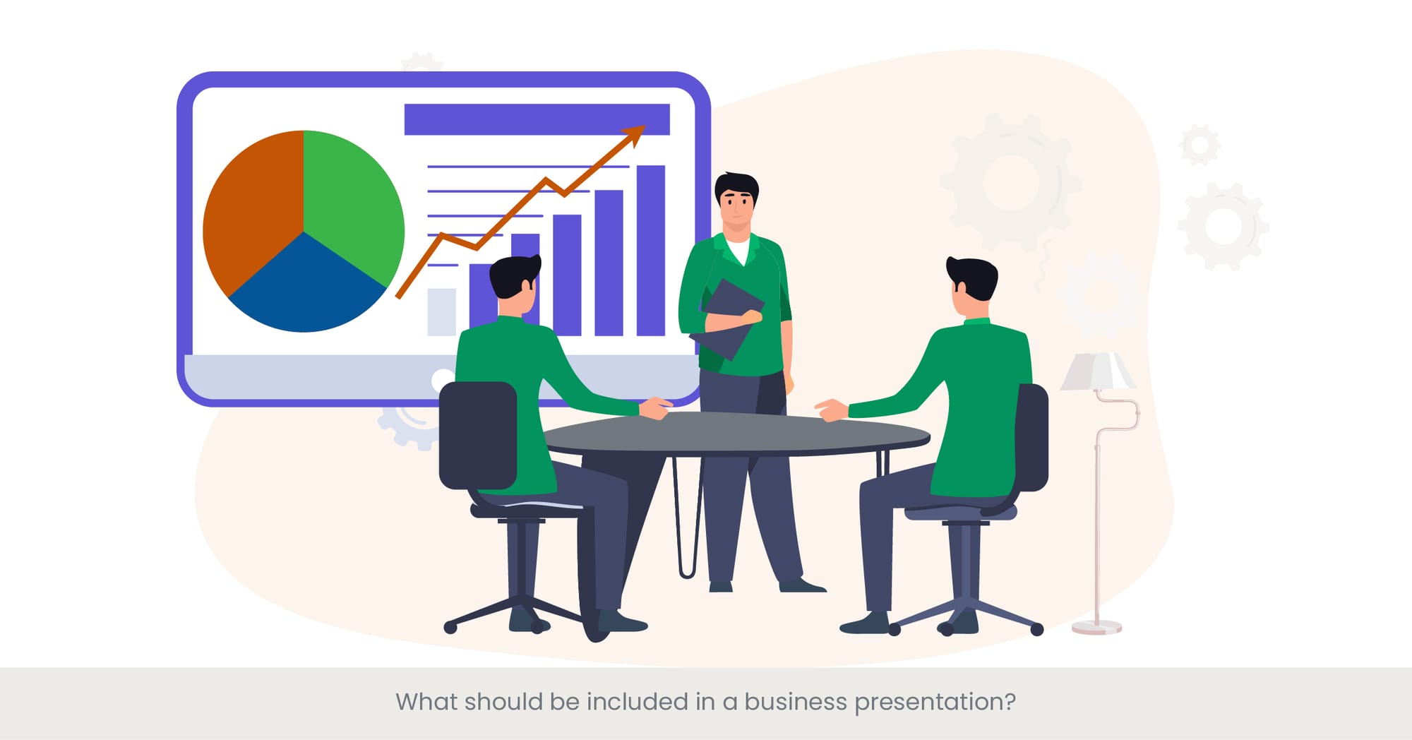 What should be included in a business presentation