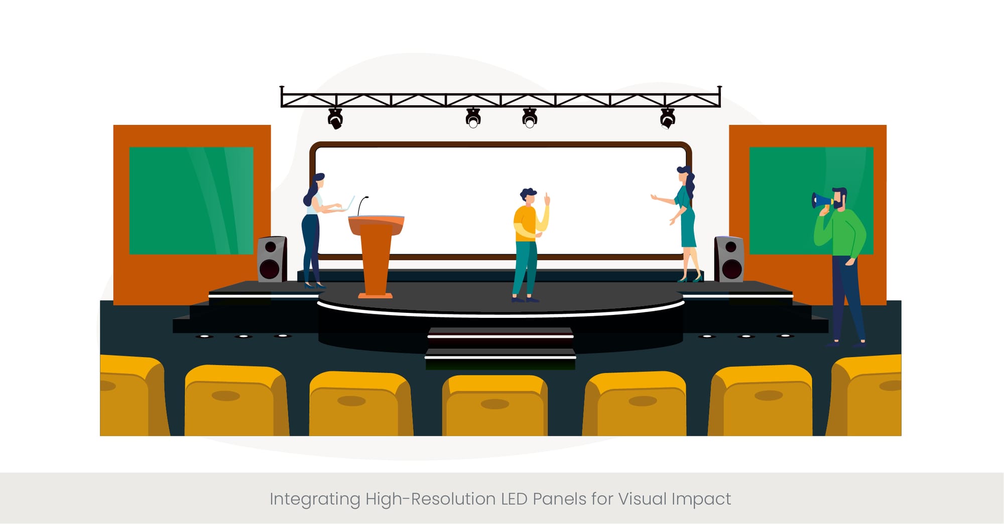 Integrating High-Resolution LED Panels for Visual Impact