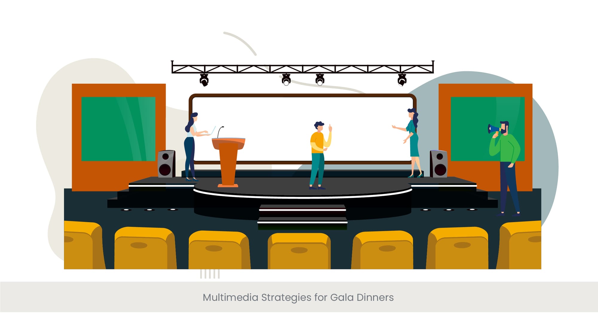 Multimedia Strategies for Gala Dinners