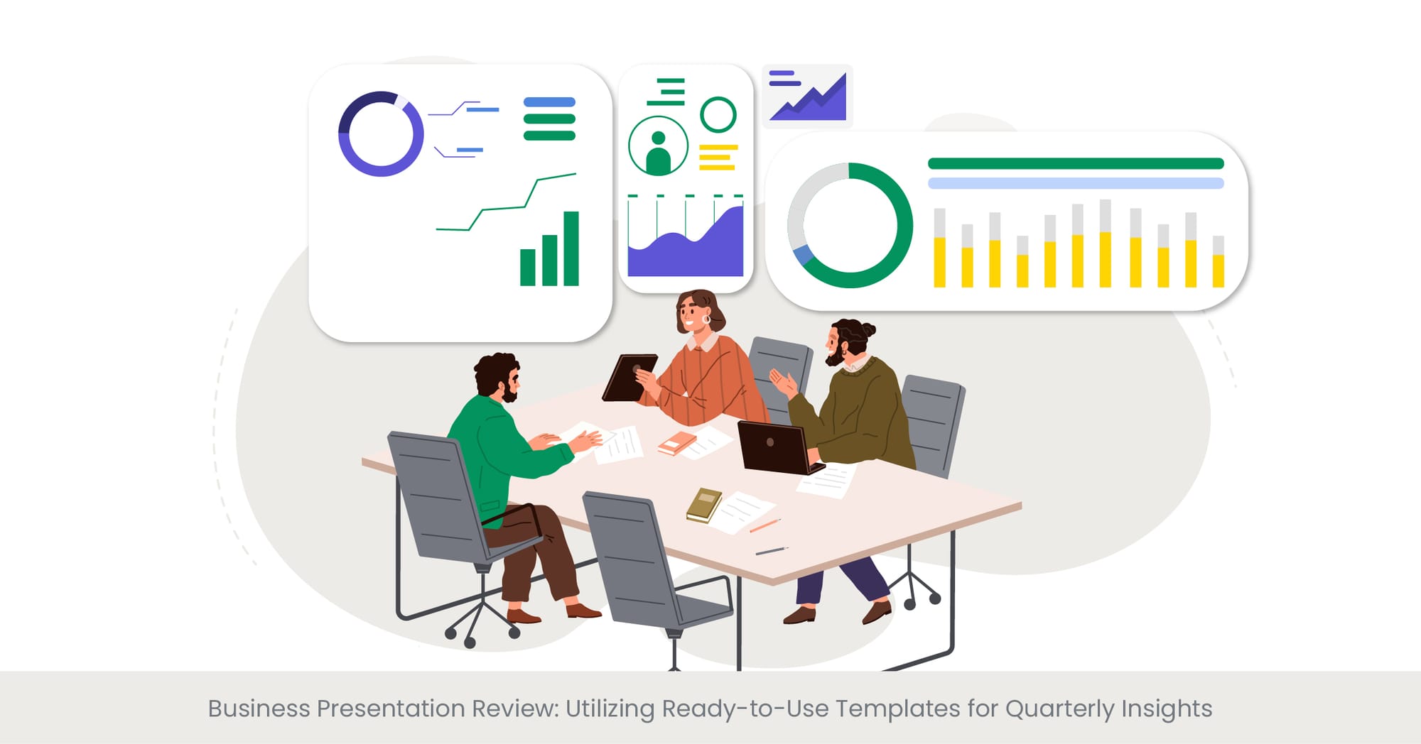 Business Presentation Review: Utilizing Ready-to-Use Templates for Quarterly Insights