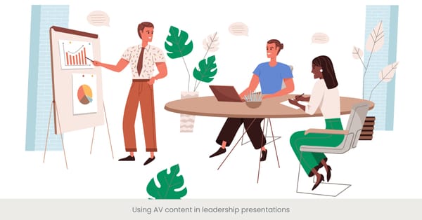 Using AV content in leadership presentations